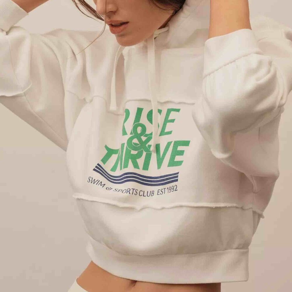 Daily Practice Relay Hooded Sweatshirt - "Rise & Thrive" Sweatshirt